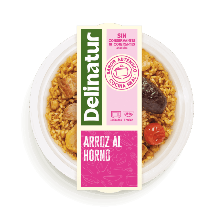 arroz al horno plato preparado