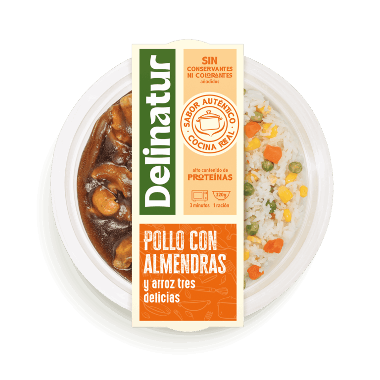 pollo con almendras plato preparado