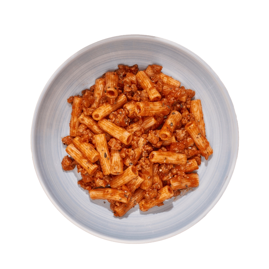 plato macarrones bolognesa