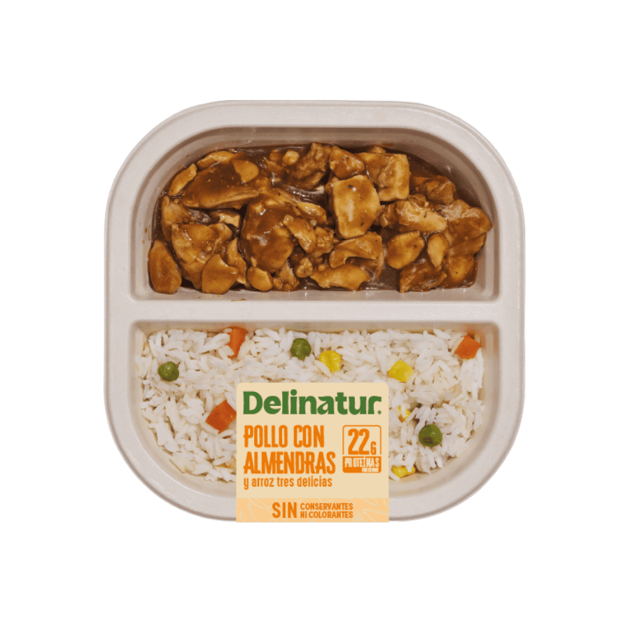 pollo con almendras plato preparado