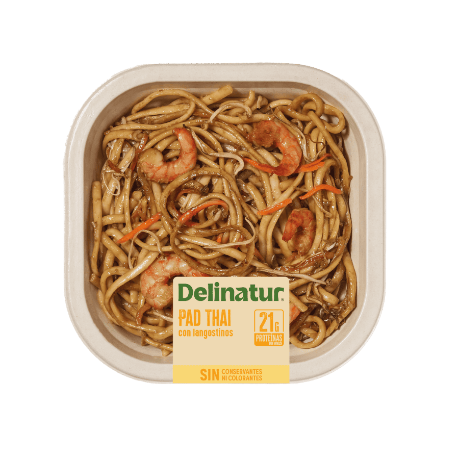 pad thai plato preparado
